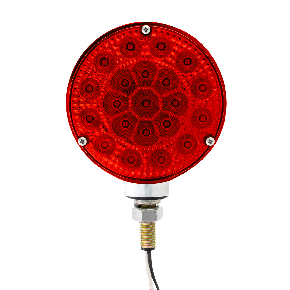 42 LED Reflector Double Face Competition Series Turn Signal Light-Amber & Red LED/Lens - Thumbnail 4