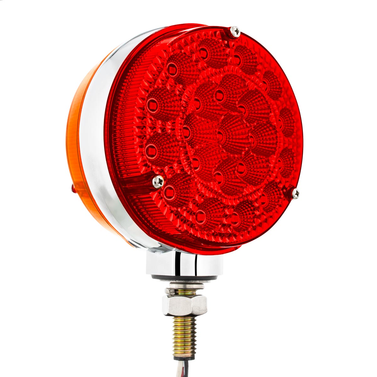 42 LED Reflector Double Face Competition Series Turn Signal Light-Amber & Red LED/Lens - Thumbnail 8