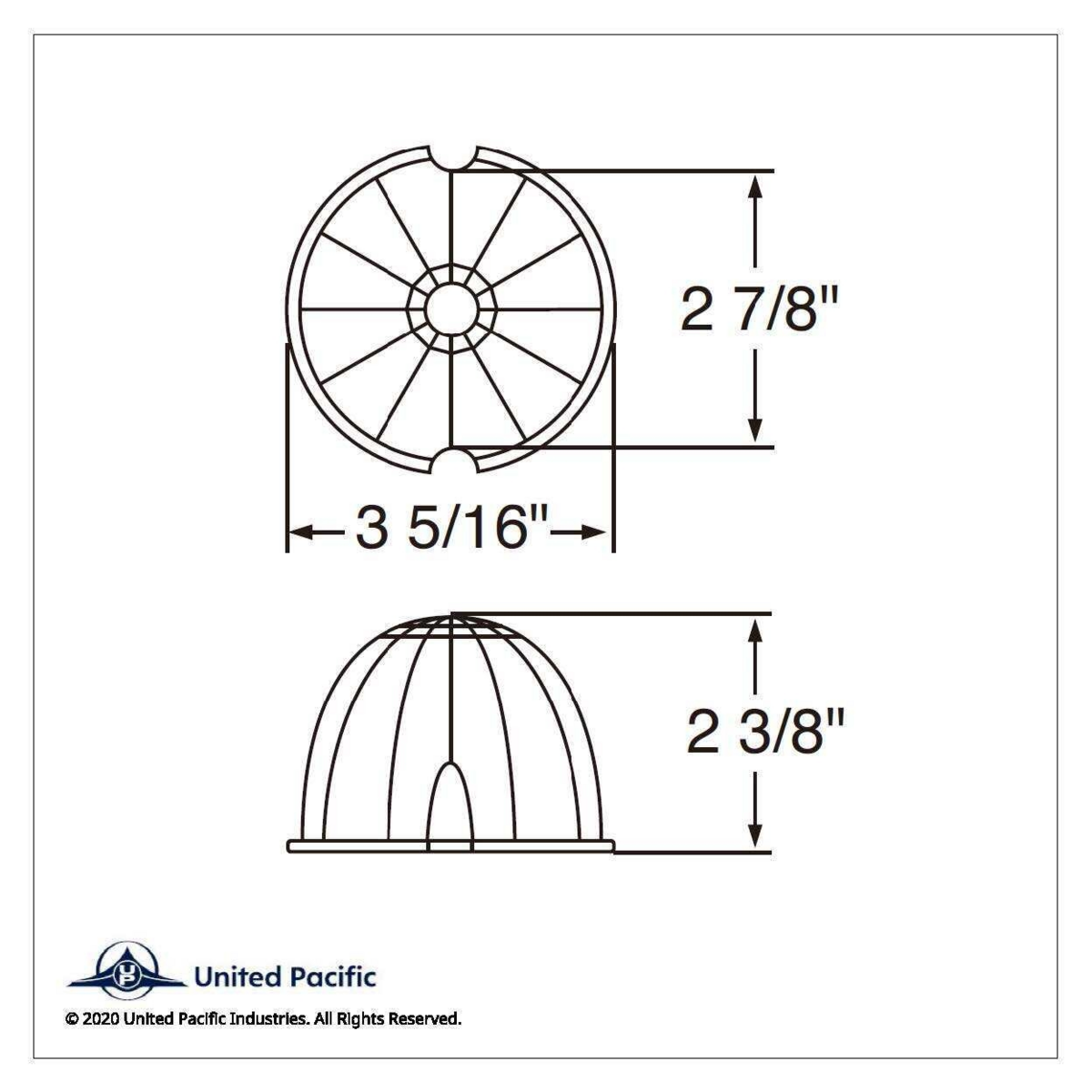17 LED Watermelon Reflector Cab Light - Red LED/Clear Lens - Thumbnail 4