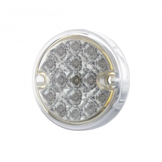 15 LED 3" Reflector Series 4 Light Only For Double Face Light Housing - Red LED/Clear Lens (Bulk) - Thumbnail 2
