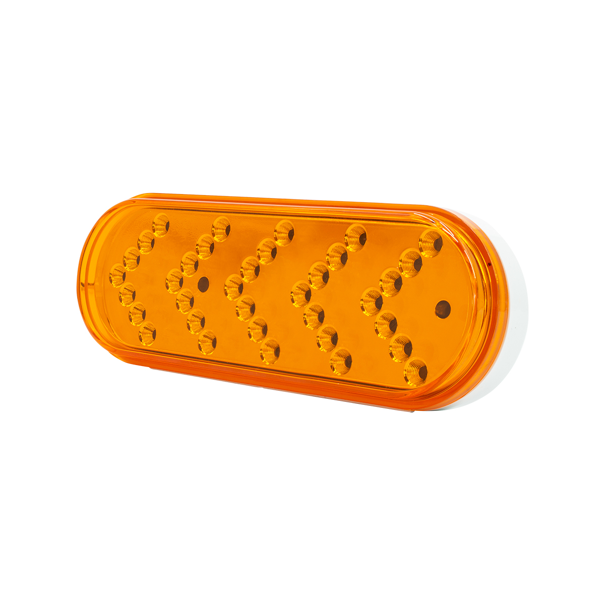 35 LED 6" Reflector Oval Sequential Turn Signal Light - Amber LED/Amber Lens - Thumbnail 8