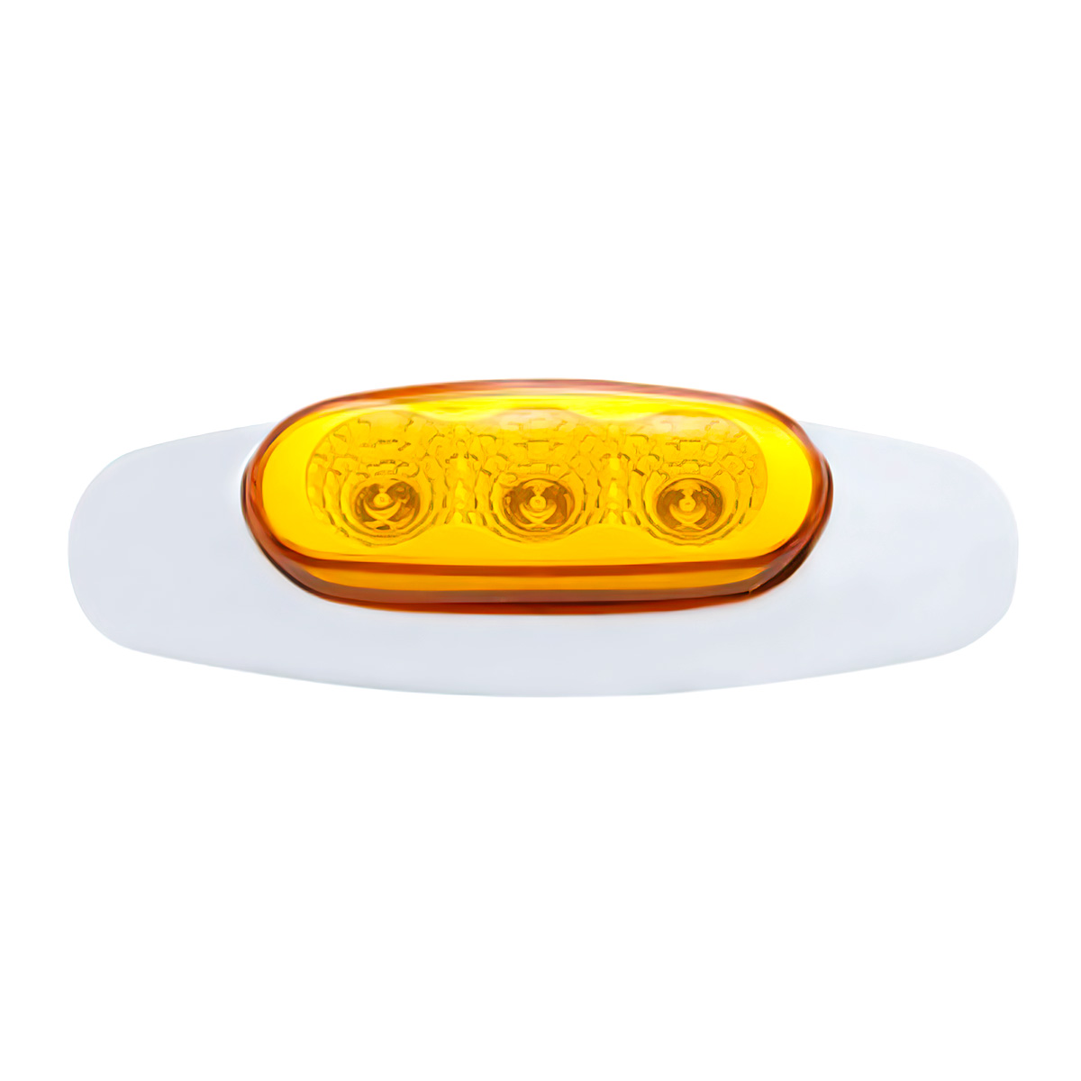 3 LED Reflector Light (Clearance/Marker) - Amber LED/Amber Lens (Bulk) - Thumbnail 2