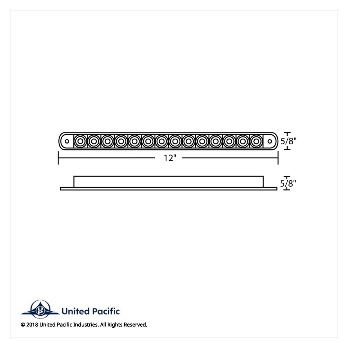 14 LED 12" Auxiliary Strip Light - White LED/Clear Lens (Bulk) - Thumbnail 3