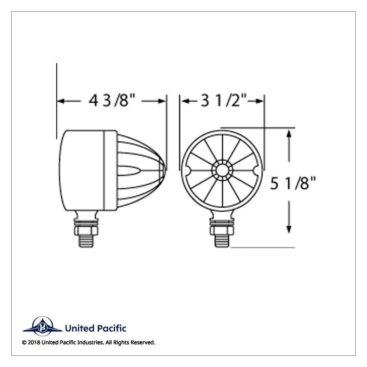 17 LED Watermelon Single Face Light - Red LED/Red Lens - Thumbnail 2