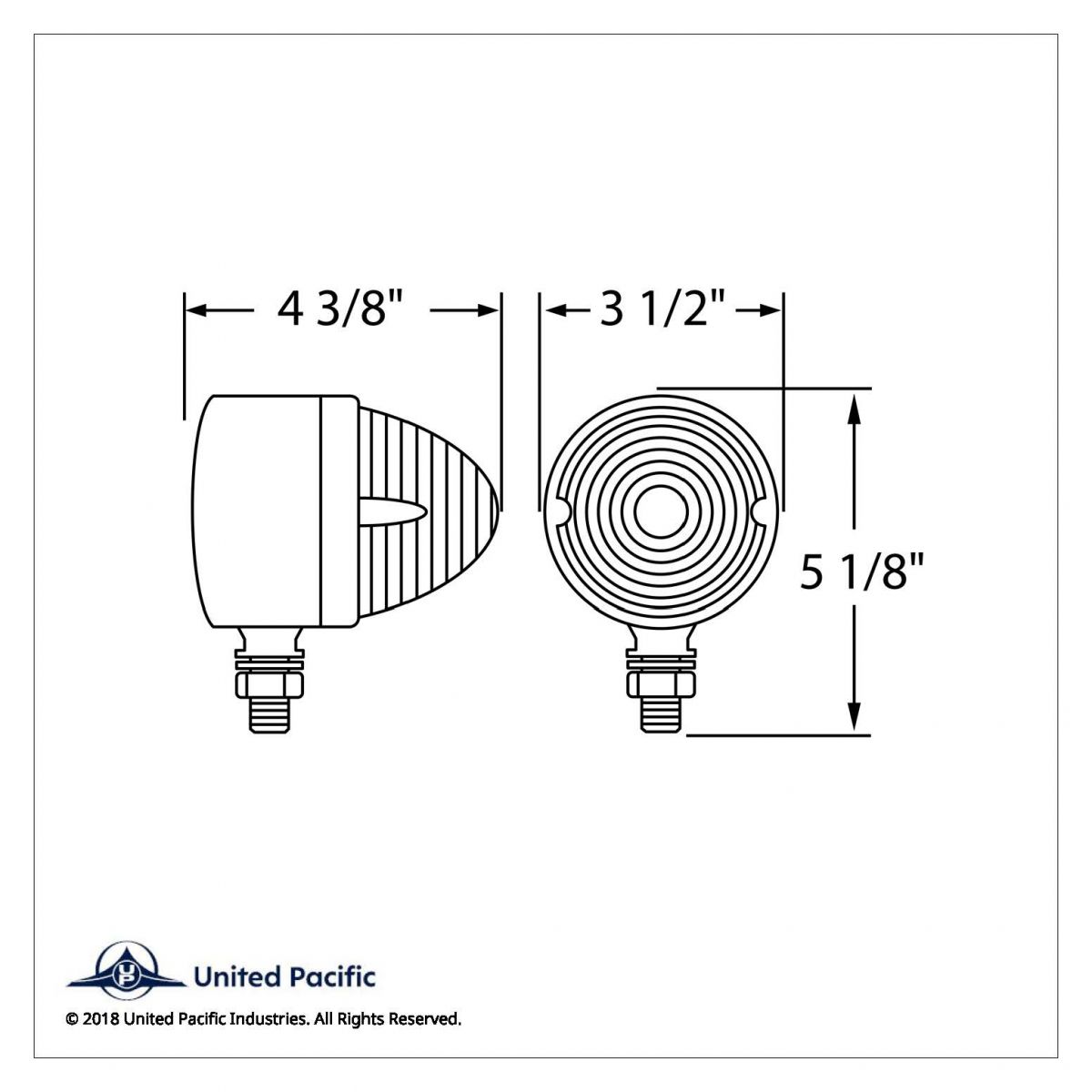17 LED Beehive Single Face Light - Amber LED/Clear Lens - Thumbnail 2