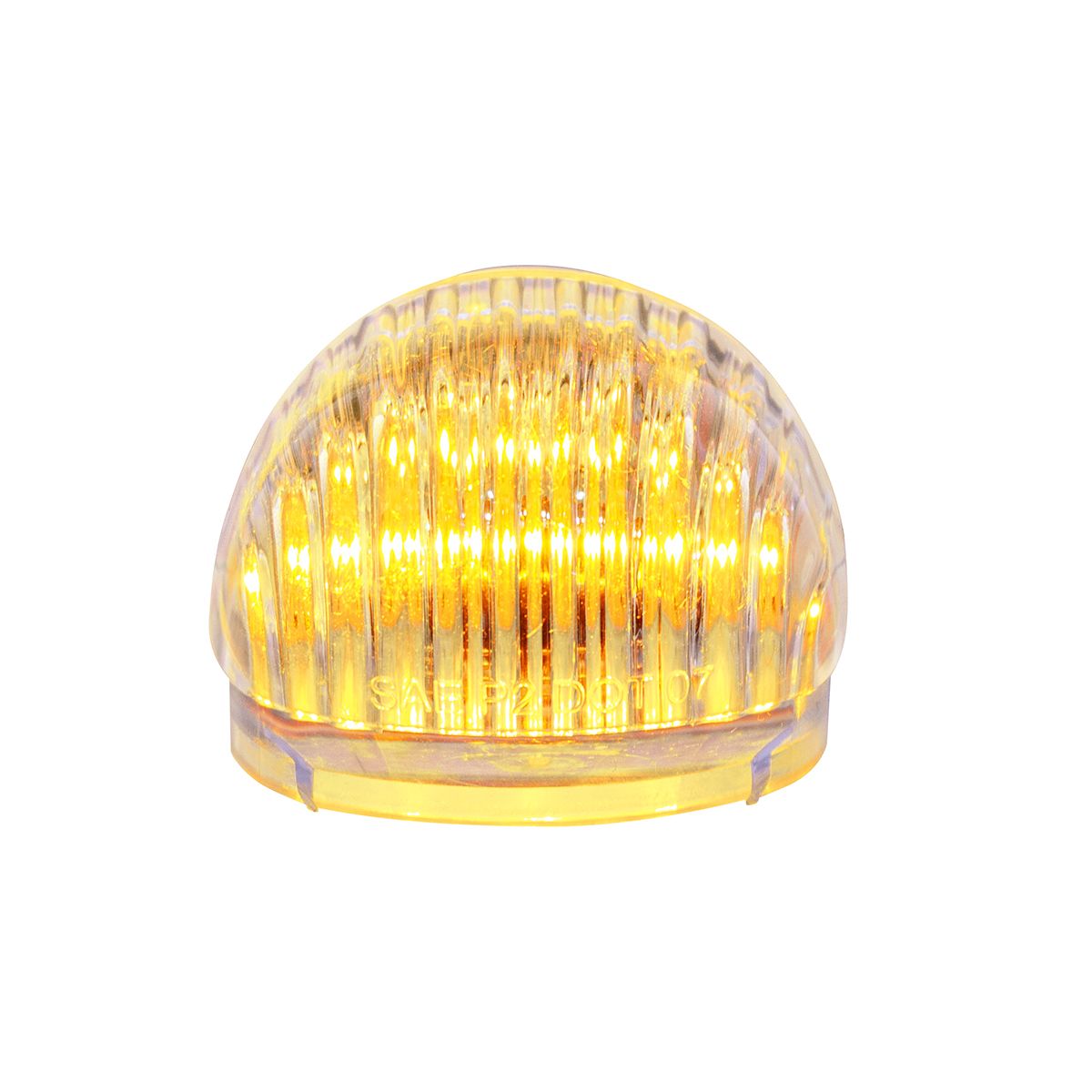 5 LED Dual Function Guide Headlight Turn Signal Light - Amber LED/Clear Lens (Bulk)