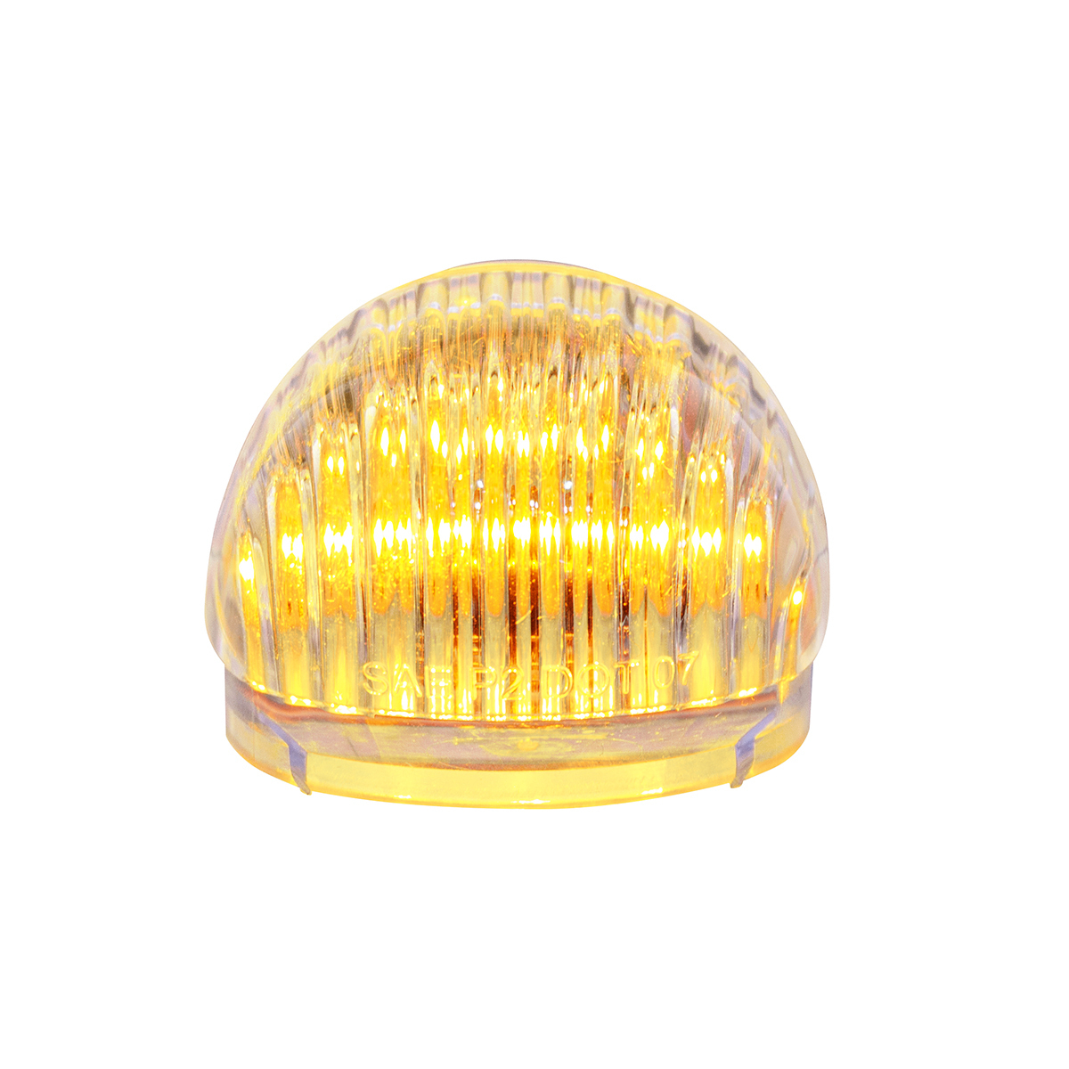 5 LED Dual Function Guide Headlight Turn Signal Light - Amber LED/Clear Lens (Bulk) - Thumbnail 8