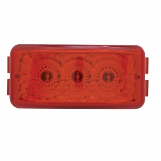 3 LED Reflector Light (Clearance/Marker) - Red LED/Red Lens - Thumbnail 2