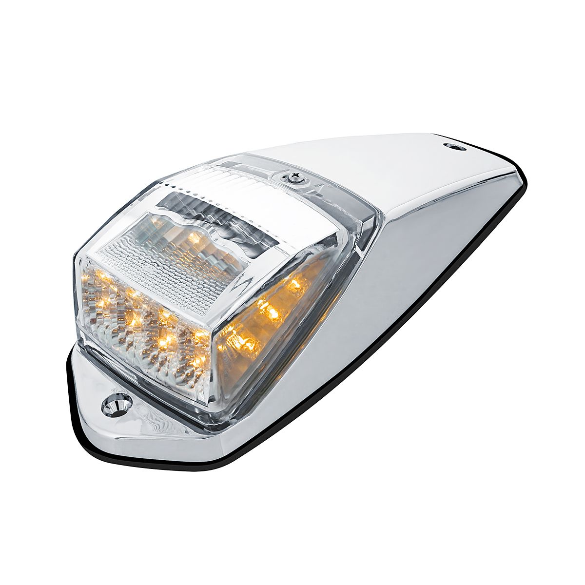 17 LED Reflector Grakon 5000 Style Cab Light Kit - Amber LED/Clear Lens