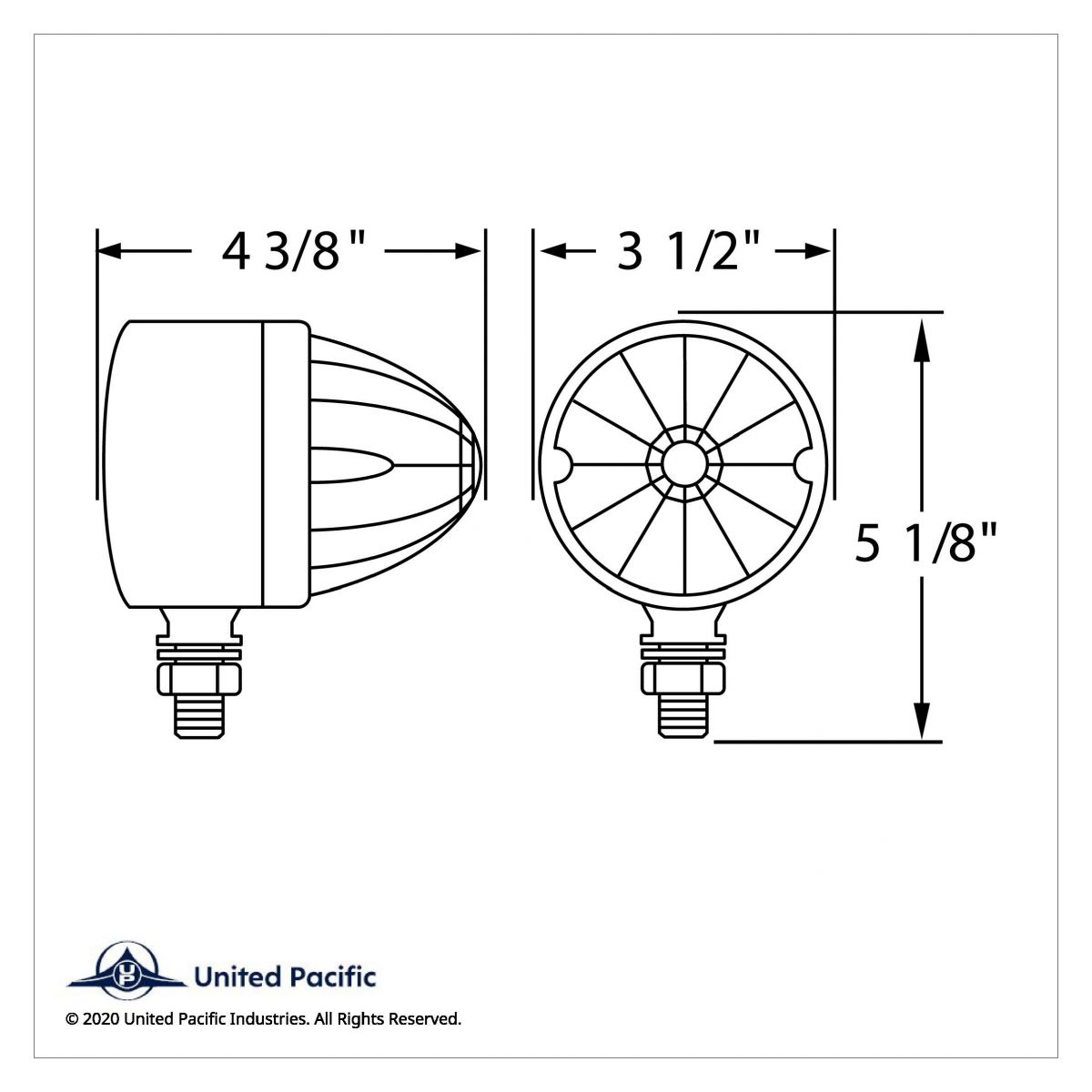 17 LED Dual Function Reflector Single Face Light - Amber LED/Clear Lens - Thumbnail 3