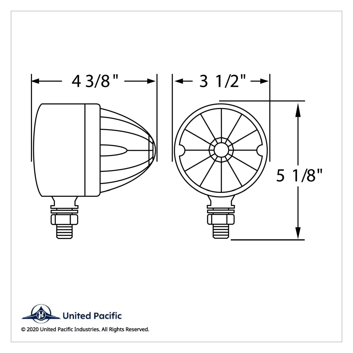 17 LED Dual Function Reflector Single Face Light - Red LED/Clear Lens - Thumbnail 3