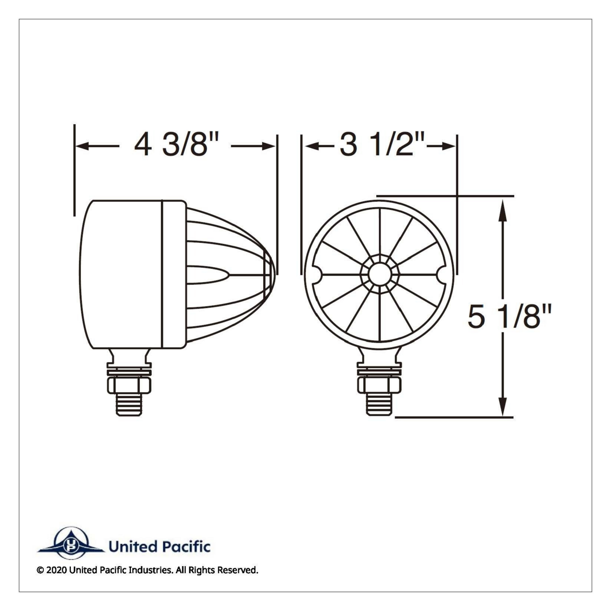 17 LED Reflector Watermelon Single Face Light - Red LED/Clear Lens - Thumbnail 4