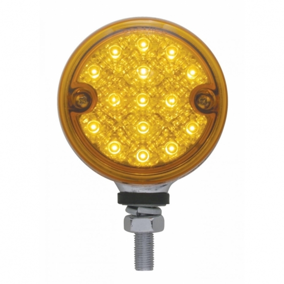 15 LED 3" Reflector Single Face Light - Amber LED/Amber Lens - Thumbnail 2
