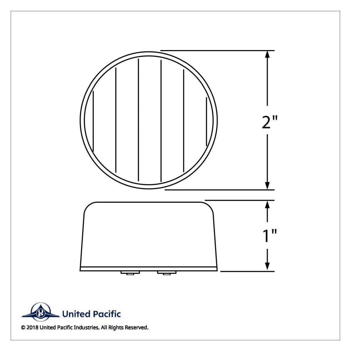 9 LED 2" Auxiliary Light - Blue LED/Clear Lens - Thumbnail 5