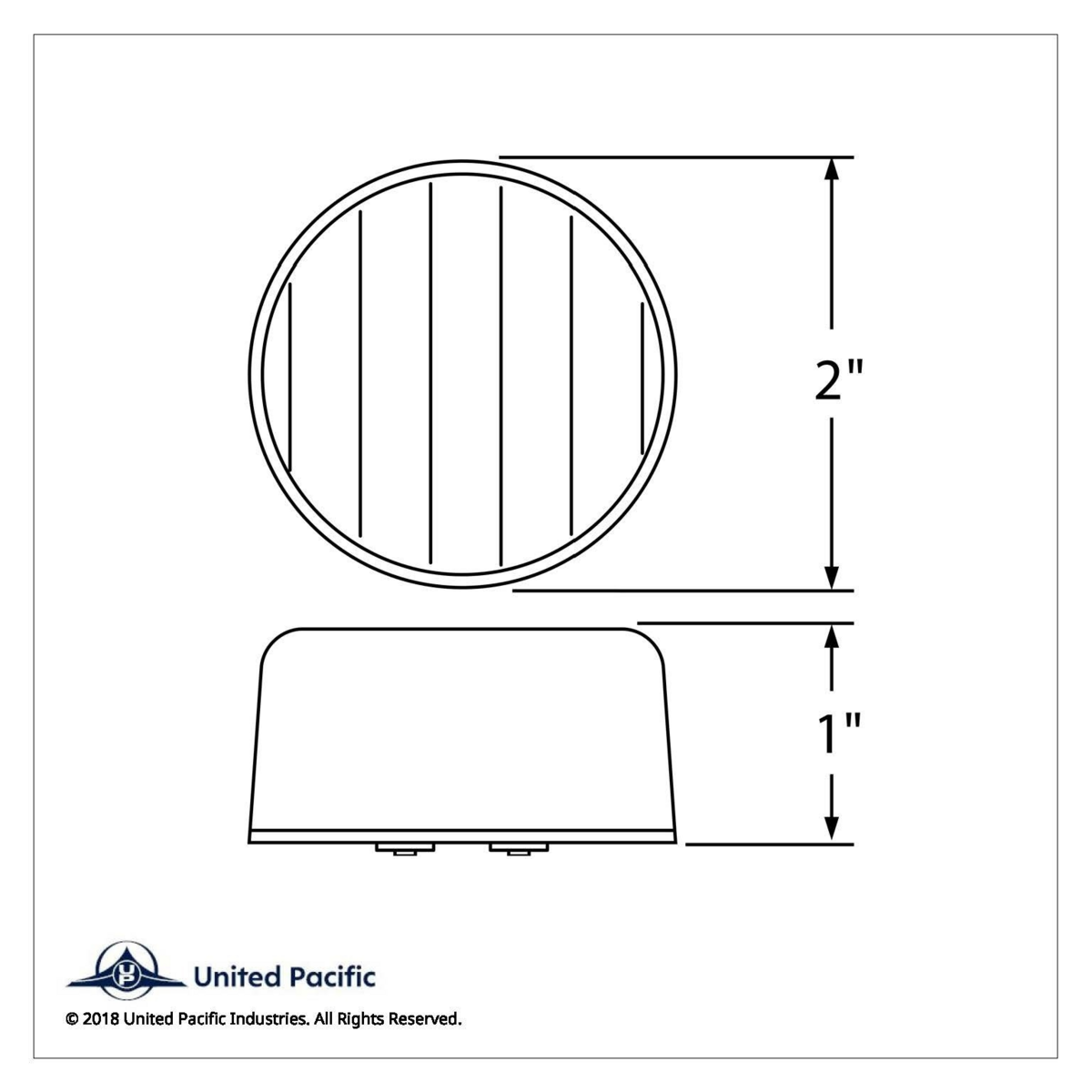 9 LED 2" Auxiliary Light - Blue LED/Clear Lens - Thumbnail 6