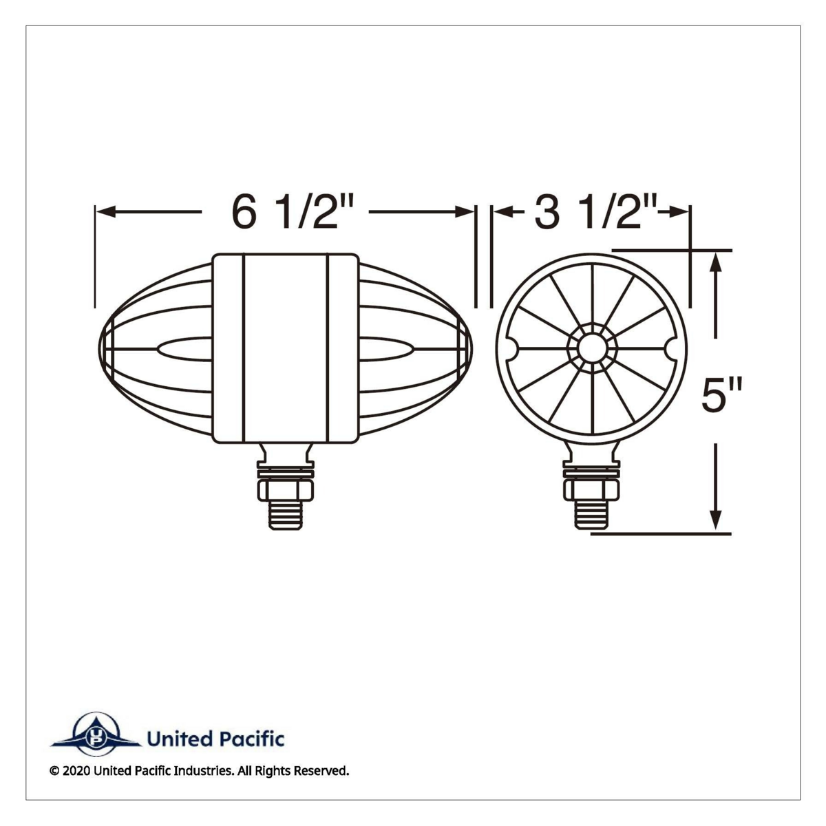 34 LED Reflector Double Face Light - Amber & Red LED/Amber & Red Lens - Thumbnail 3