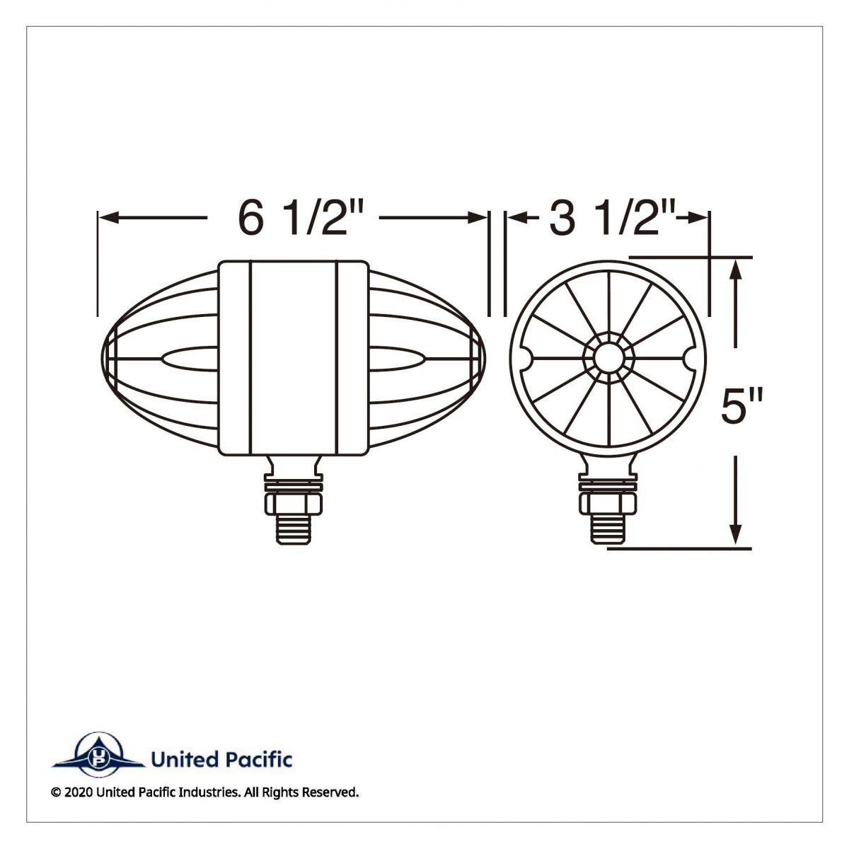 34 LED Reflector Double Face Light - Amber & Red LED/Clear Lens - Thumbnail 2