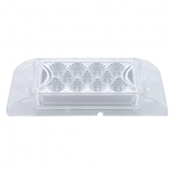 13 LED Reflector Rectangular Light (Clearance/Marker) - Amber LED/Clear Lens - Thumbnail 3