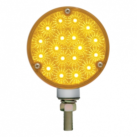 36 LED Reflector Double Face Turn Signal Light - Amber & Red LED/Amber & Red Lens - Thumbnail 2