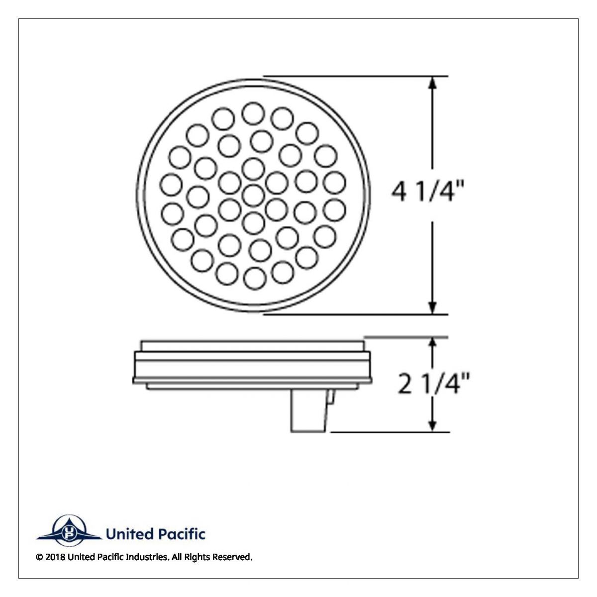 36 LED 4" Round Light (Stop, Turn & Tail) - Red/Red Lens (Bulk) - Thumbnail 4