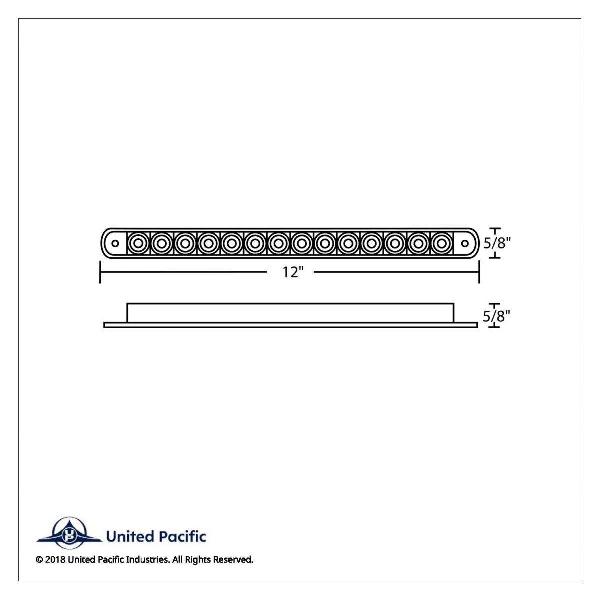 14 LED 12" Auxiliary strip Light - Amber LED/Chrome Lens (Bulk) - Thumbnail 4