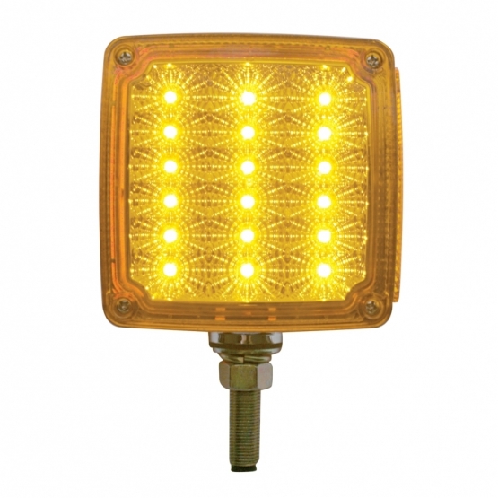 39 LED Reflector Double Face Turn Signal Light (Driver) - Amber & Red LED/Amber & Red Lens - Thumbnail 2