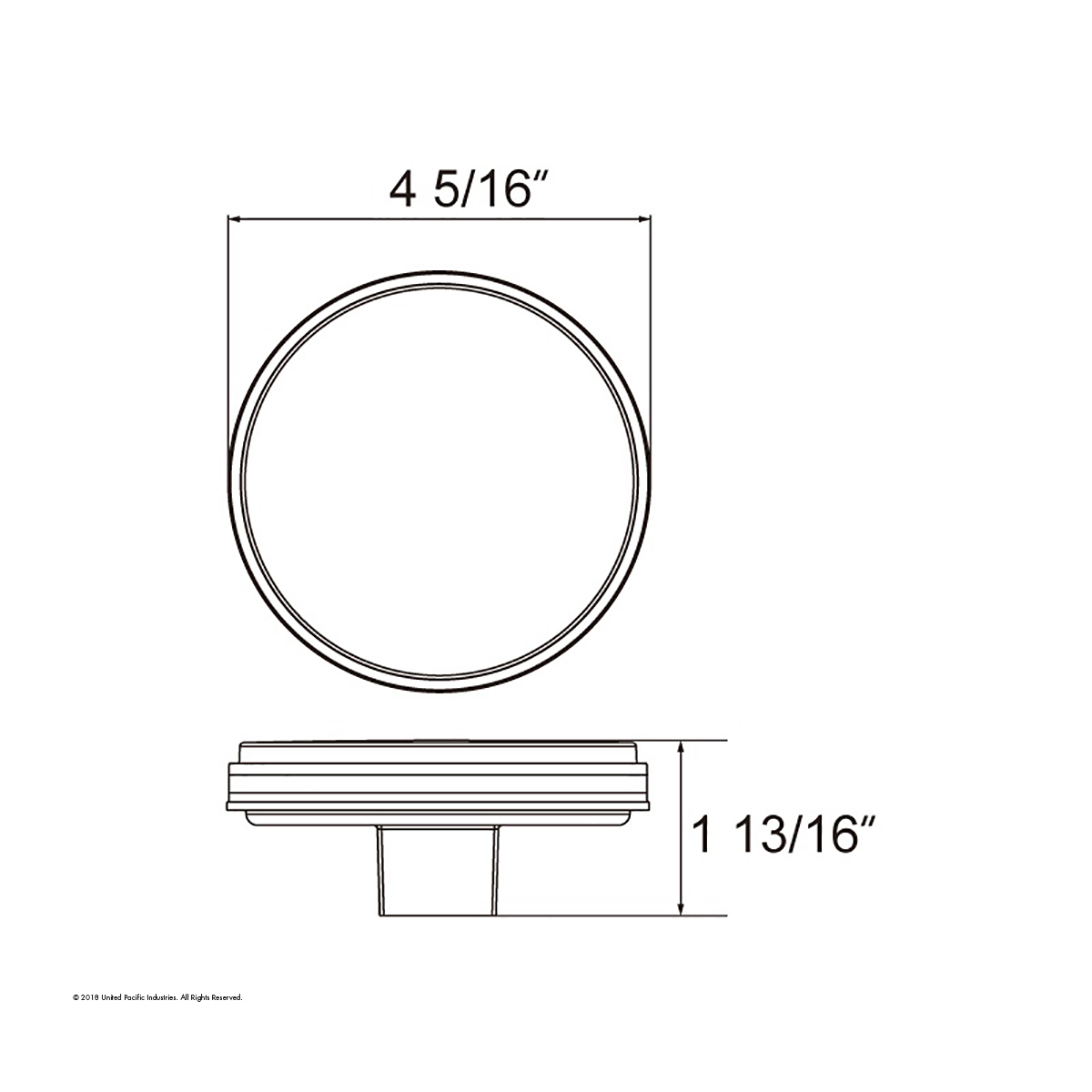 19 LED 4" Round Reflector Light (Stop, Turn & Tail) - Red LED/Clear Lens - Thumbnail 2
