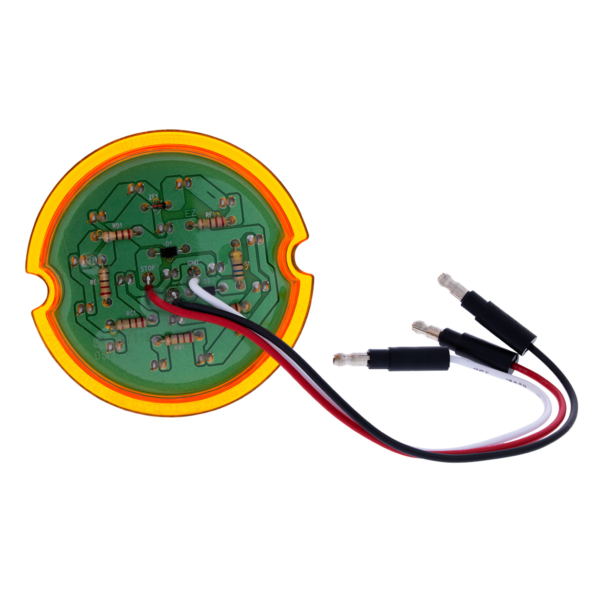 17 LED Dual Function Watermelon Cab Light - Amber LED/Amber Lens (Bulk) - Thumbnail 7