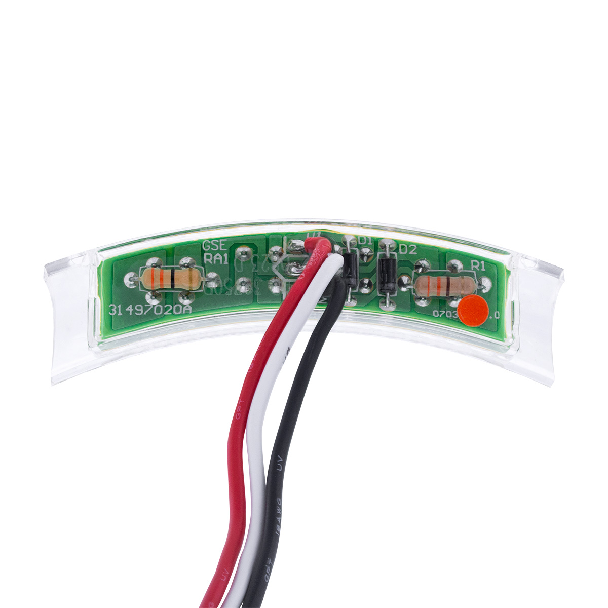 4 LED Dual Function Headlight Turn Signal Light - Amber LED/Clear Lens (Bulk) - Thumbnail 6