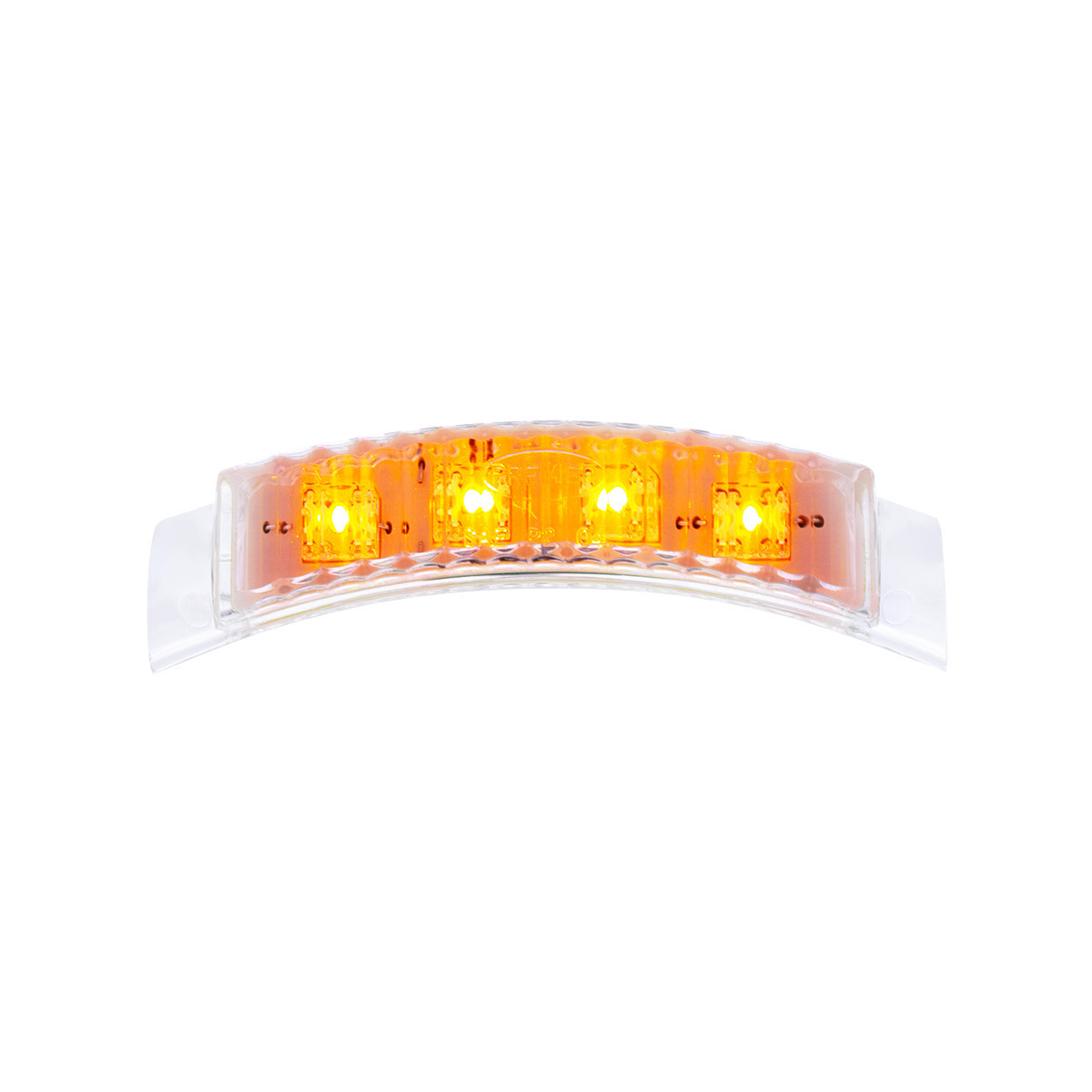 4 LED Dual Function Headlight Turn Signal Light - Amber LED/Clear Lens (Bulk) - Thumbnail 8