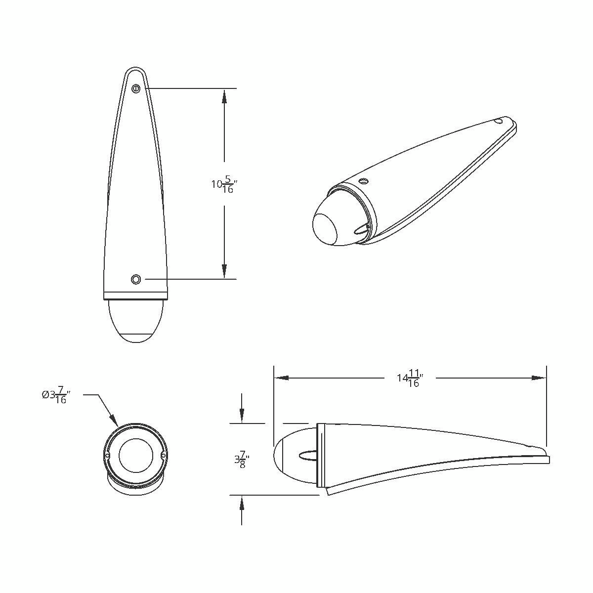 17 LED Dual Function Watermelon Clear Reflector Cab Light Kit - Amber LED/Clear Lens - Thumbnail 3