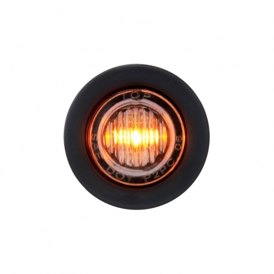 3 LED 3/4" Mini Light (Clearance/Marker) - Amber LED/Clear Lens