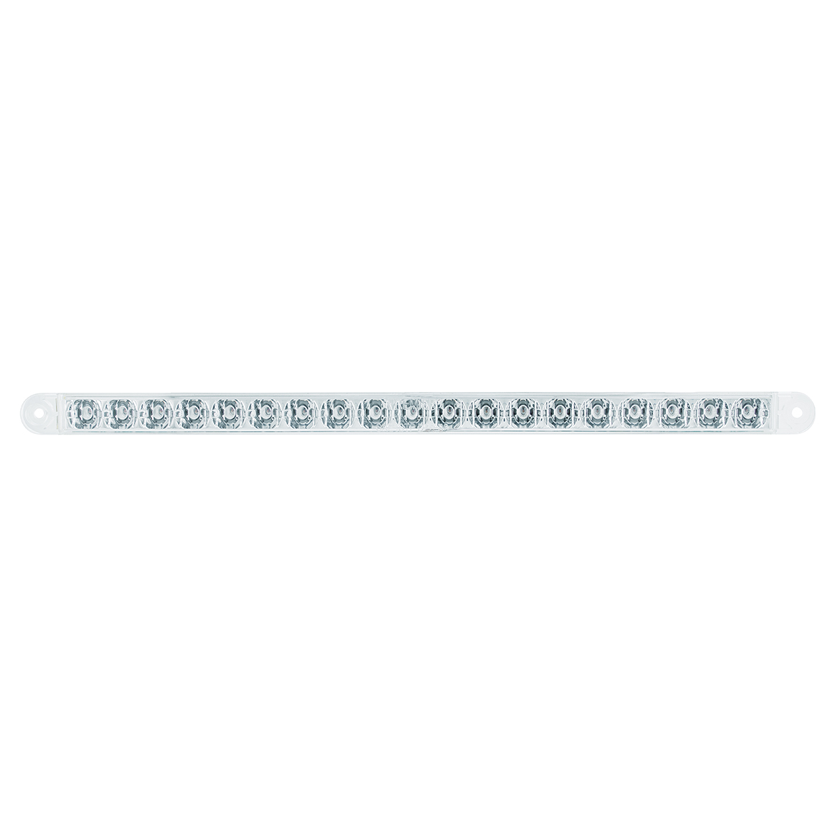 19 LED 12" Reflector Light Bar (Stop, Turn & Tail) - Red LED/Clear Lens (Bulk) - Thumbnail 2