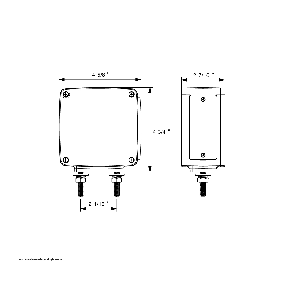 39 LED Reflector Double Face Turn Signal Light - Amber LED/Clear Lens - Thumbnail 2