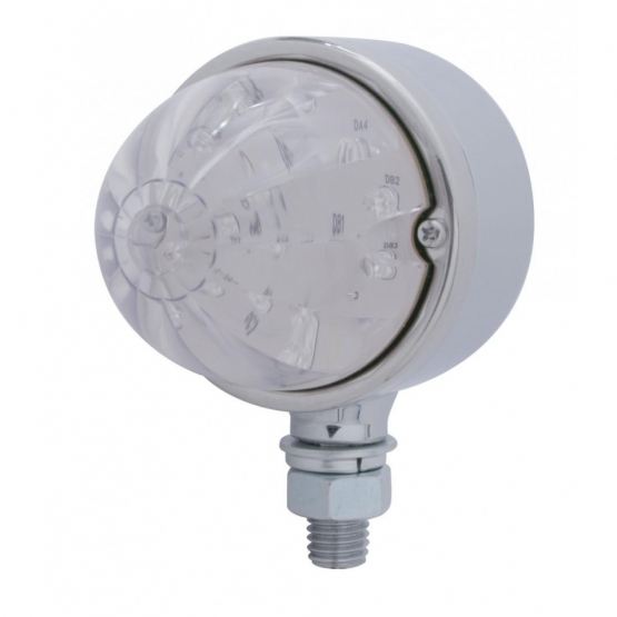 17 LED Dual Function Watermelon Single Face Light - Red LED/Clear Lens