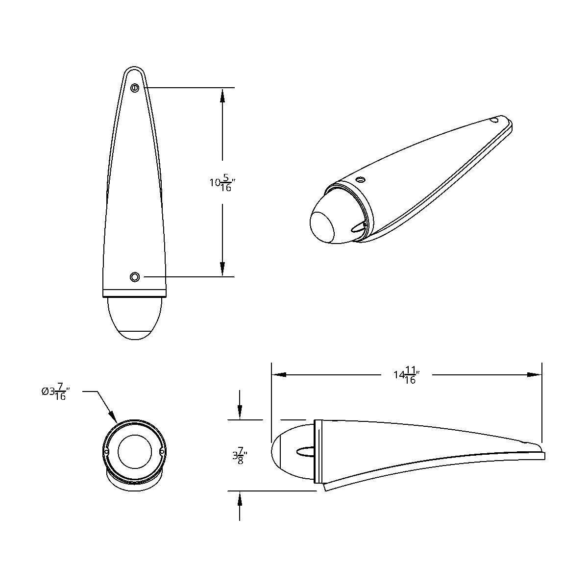 17 LED Dual Function Watermelon Clear Reflector Cab Light Kit With Die-Cast Housing -Amber LED & Lens - Thumbnail 2