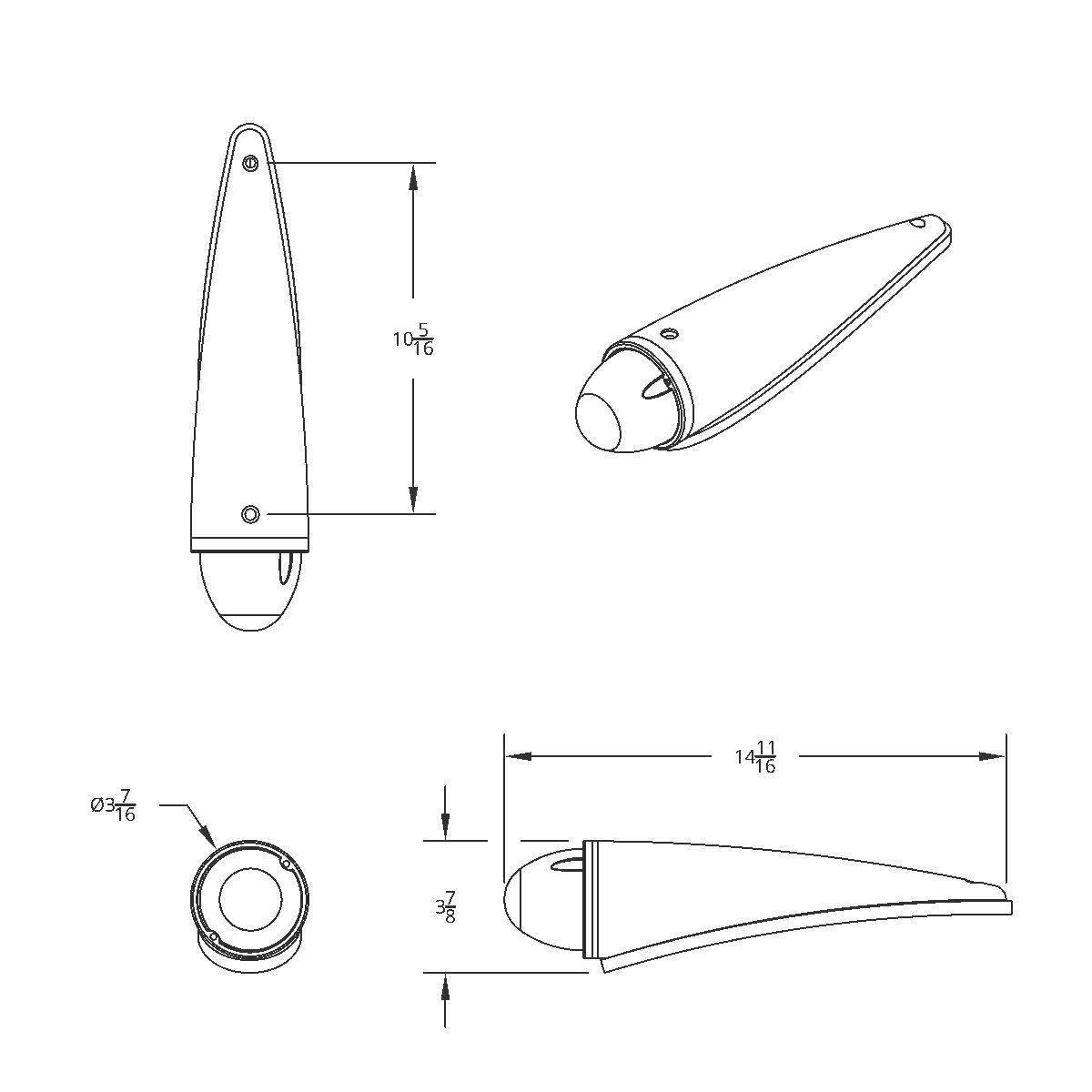 17 LED Dual Function Watermelon Clear Reflector Cab Light Kit With Die Cast Housing -Amber LED/Clear Lens - Thumbnail 2