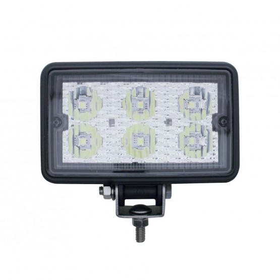 6 High Power 3 Watt LED Rectangular Work Light (Bulk) - Thumbnail 2