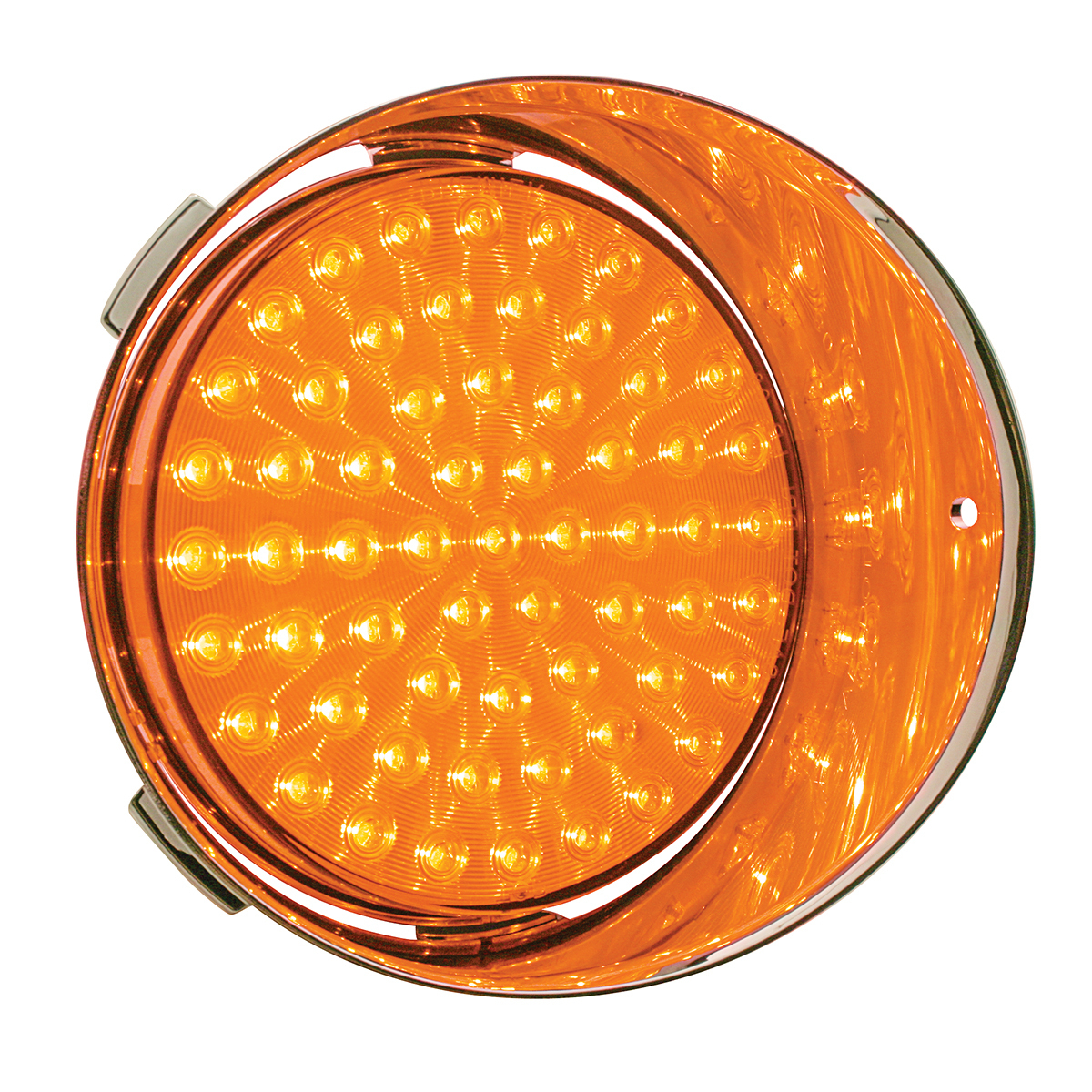 61 LED Freightliner Daytime Running Light (Passenger) - Amber LED/Amber Lens - Thumbnail 4