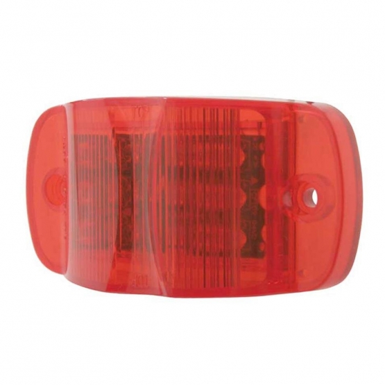 14 LED Rectangular Light (Clearance/Marker) - Red LED/Red Lens (Bulk) - Thumbnail 2