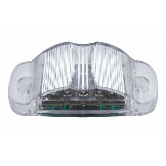 14 LED Rectangular Light (Clearance/Marker) - Amber LED/Clear Lens (Bulk) - Thumbnail 2