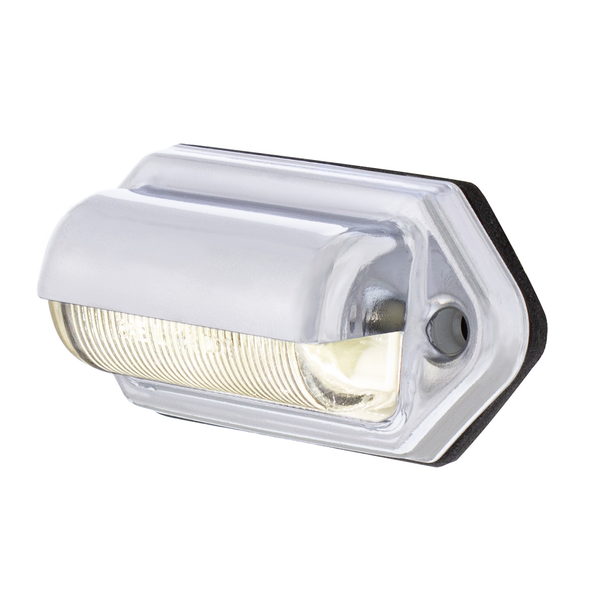 2 White LED Chrome License Plate Light/Utility Light - Competition Series - Thumbnail 3