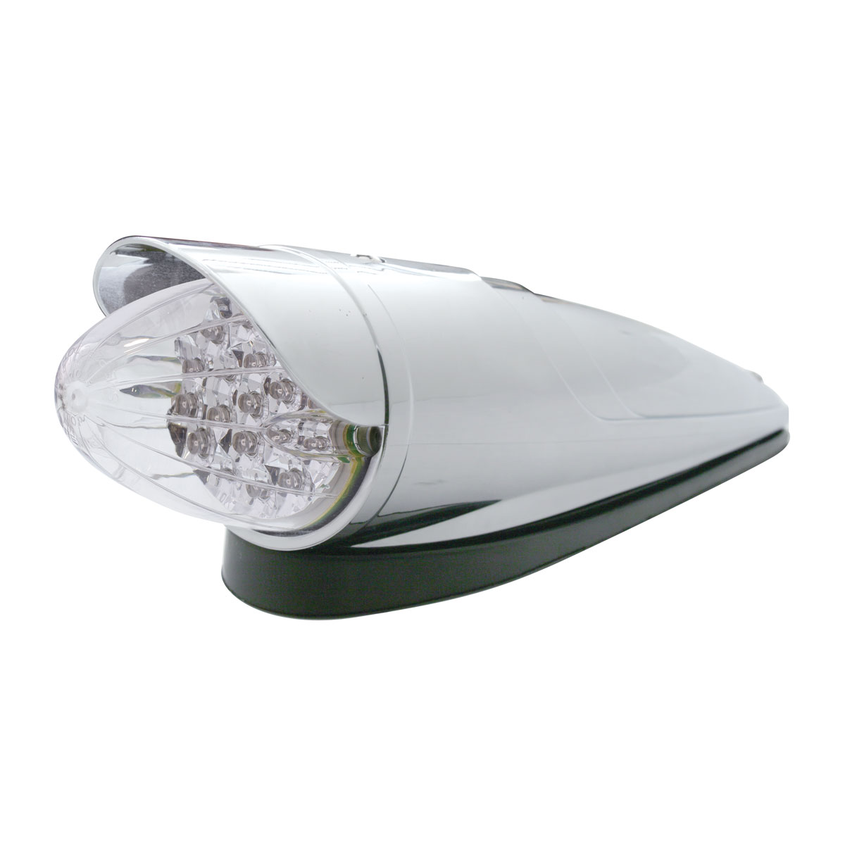 19 LED Reflector Grakon 1000 Cab Light Kit With Visor - Amber LED/Clear Lens - Thumbnail 2