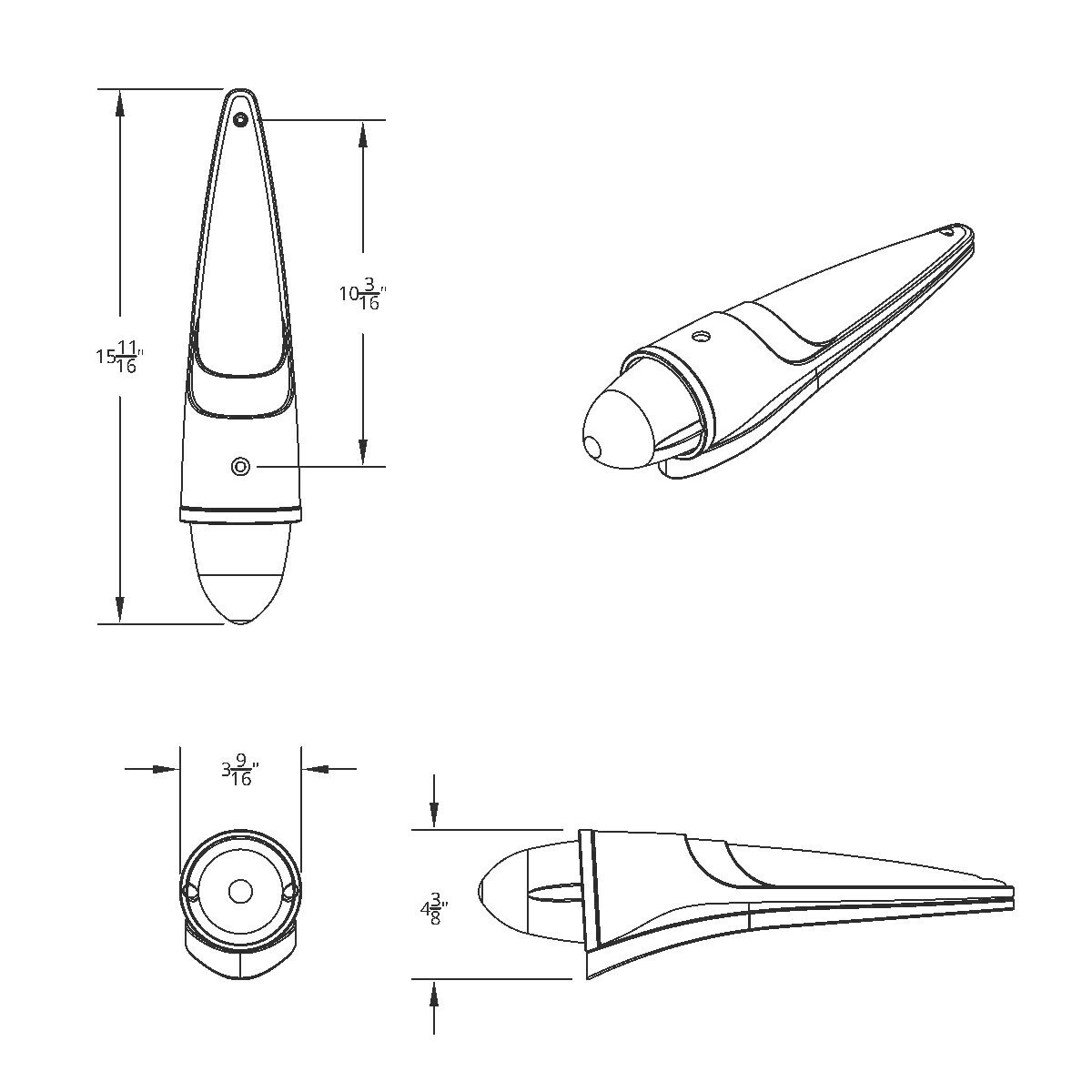 19 LED Watermelon Grakon 1000 Style Cab Light Kit - Amber LED/Amber Lens - Thumbnail 3