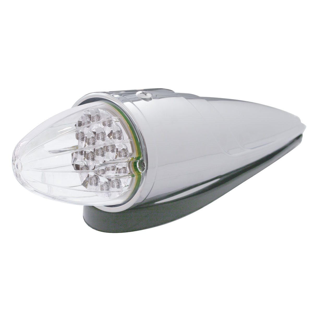 19 LED Reflector Grakon 1000 Style Cab Light Kit - Amber LED/Clear Lens - Thumbnail 2