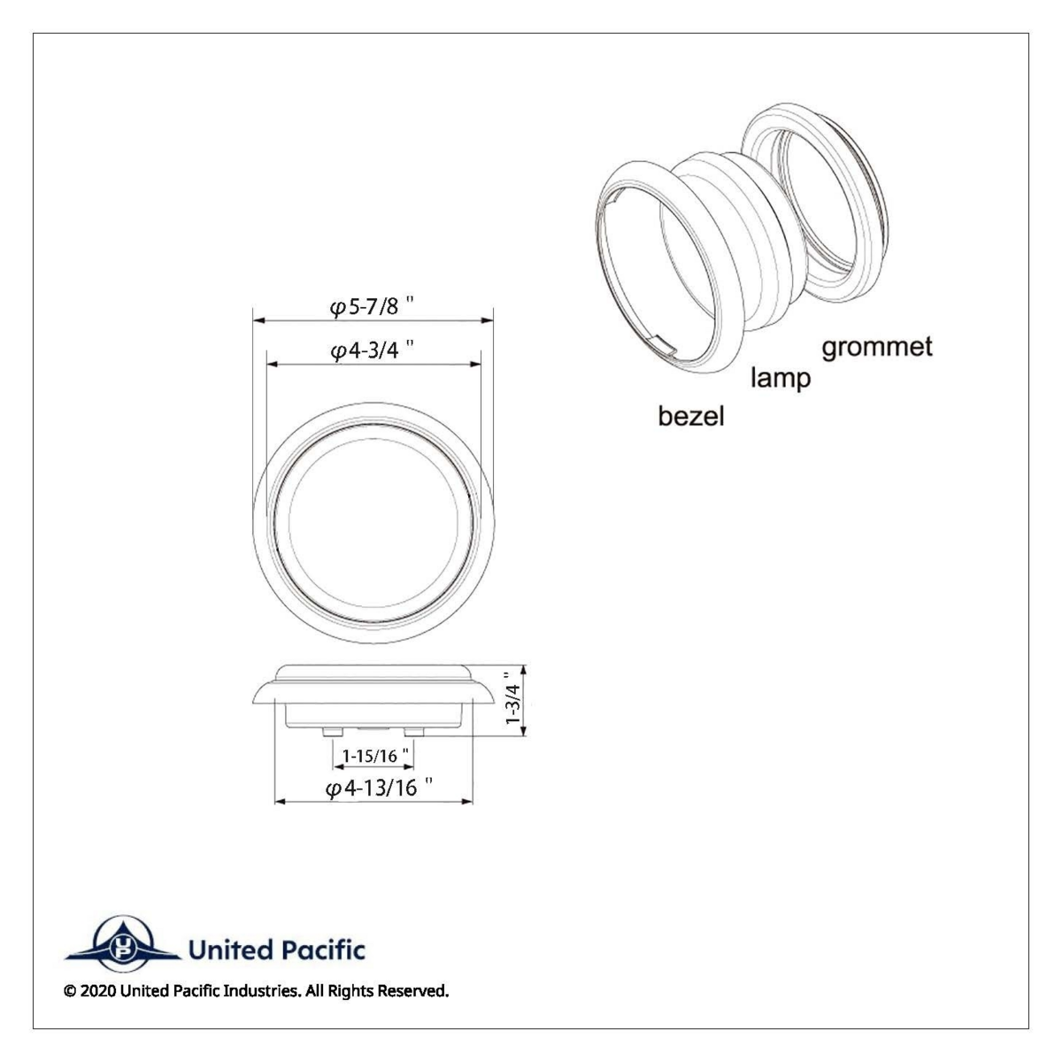 38 LED Euro Style Flange Mount Light (Stop, Turn & Tail) - White LED/Red LED/Clear Lens (Bulk) - Thumbnail 7