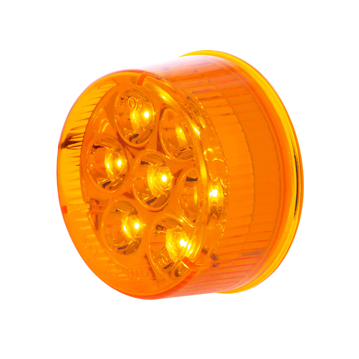7 LED 2" Round Light (Clearance/Marker) - Amber LED/Amber Lens (Bulk) - Thumbnail 8