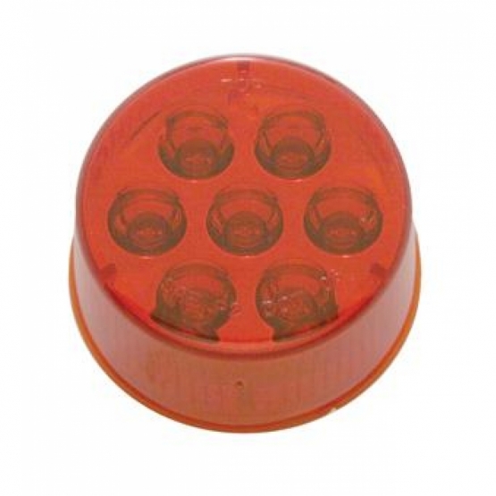 7 LED 2" Round Light (Clearance/Marker) - Red LED/Red Lens - Thumbnail 3