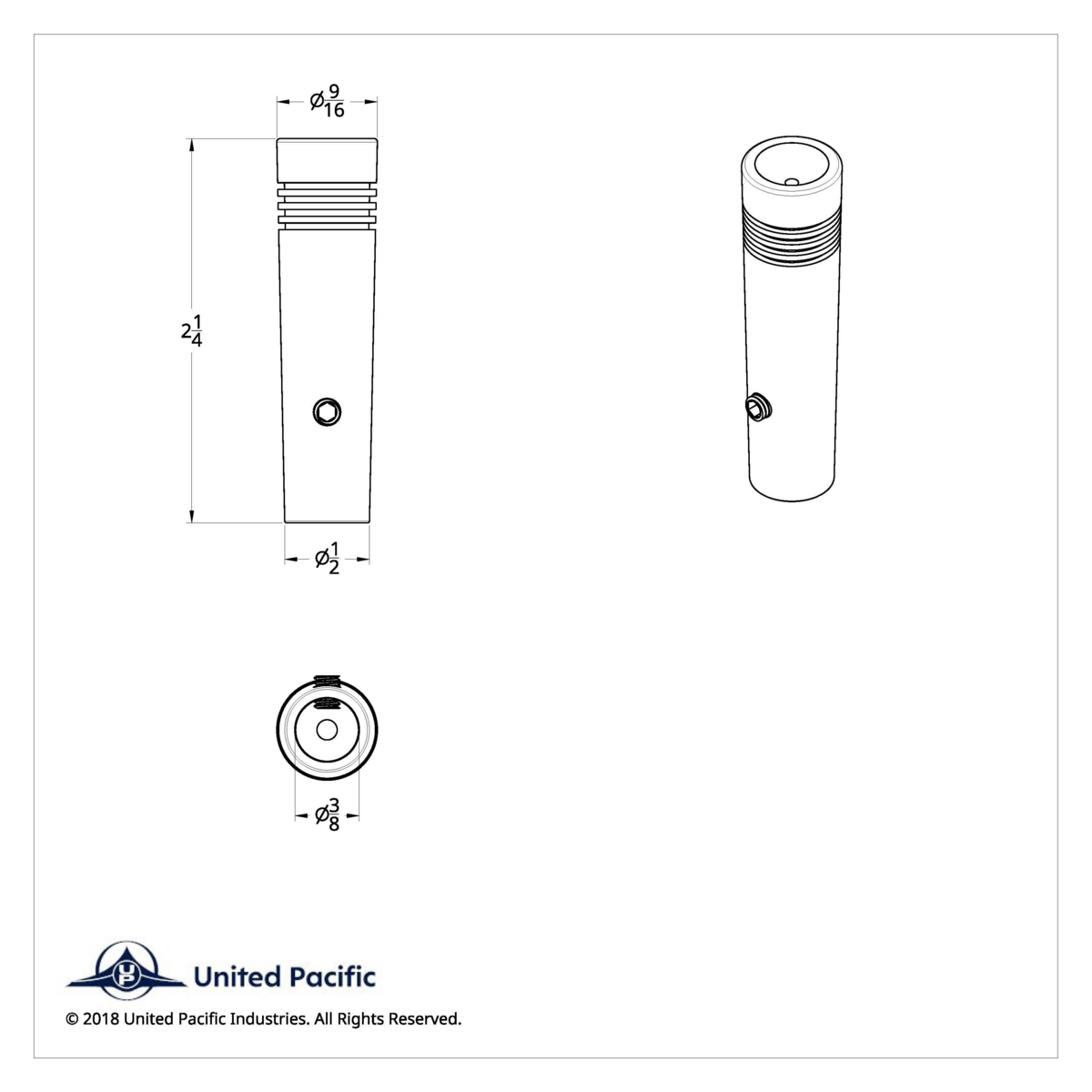2-1/4" Long Aluminum Toggle Switch Extension With Crystal For Kenworth - Purple Crystal - Thumbnail 2