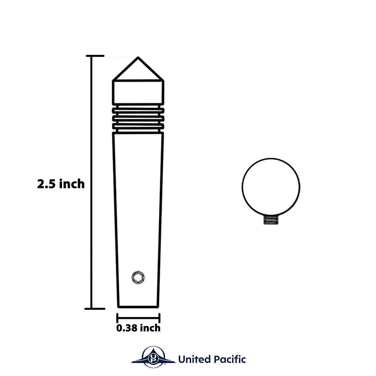Long Peterbilt Toggle Switch Extension - Pointed - Thumbnail 8